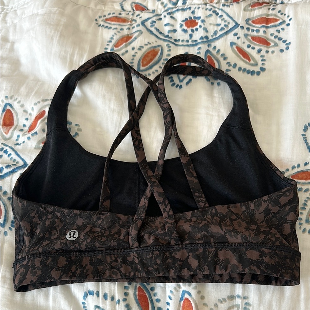 lululemon athletica Black and Brown Sports Bra